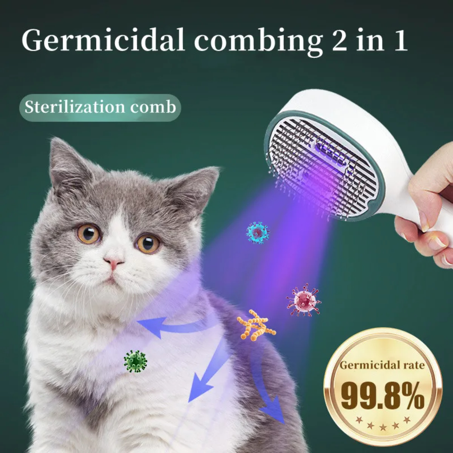 Cat Comb Dog Hair Remover Brus - огляд і ціна Pet Supplies Grooming Hours