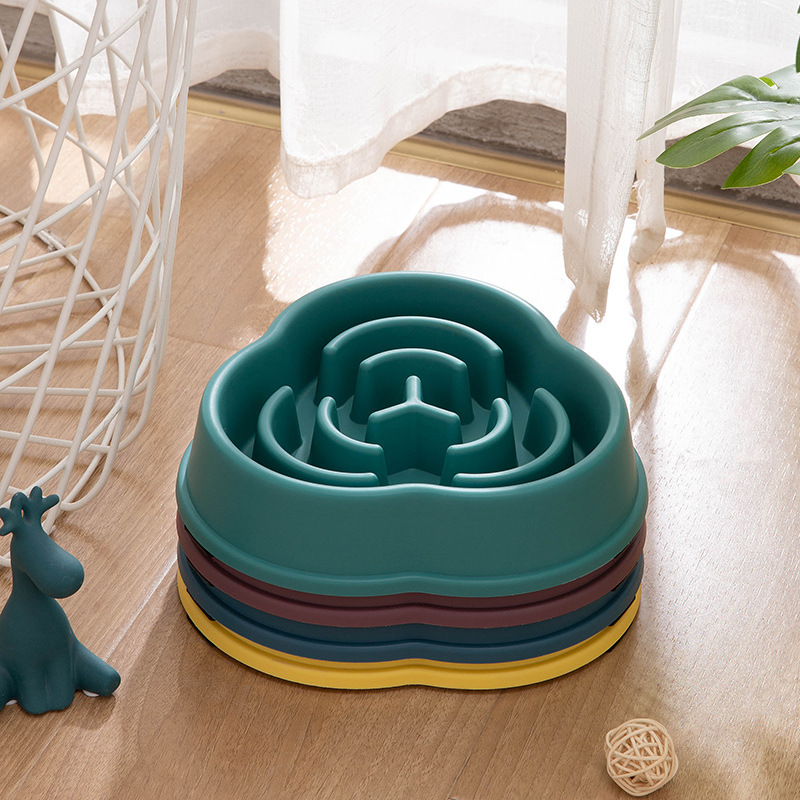1PC Five pointed Star Pet Dog  - огляд і ціна Slow Feeder Dog Bowl