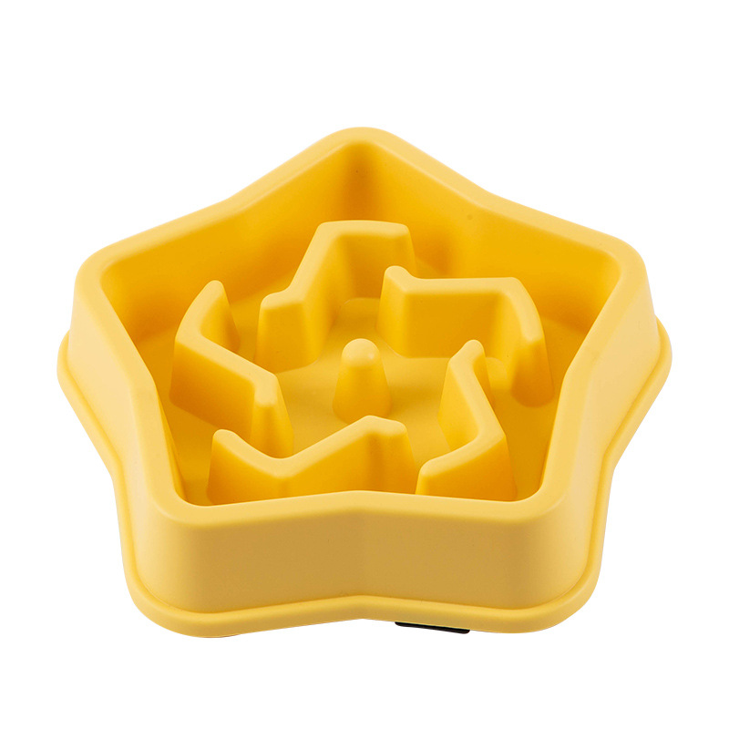 1PC Five pointed Star Pet Dog  - огляд і ціна Slow Feeder Dog Bowl