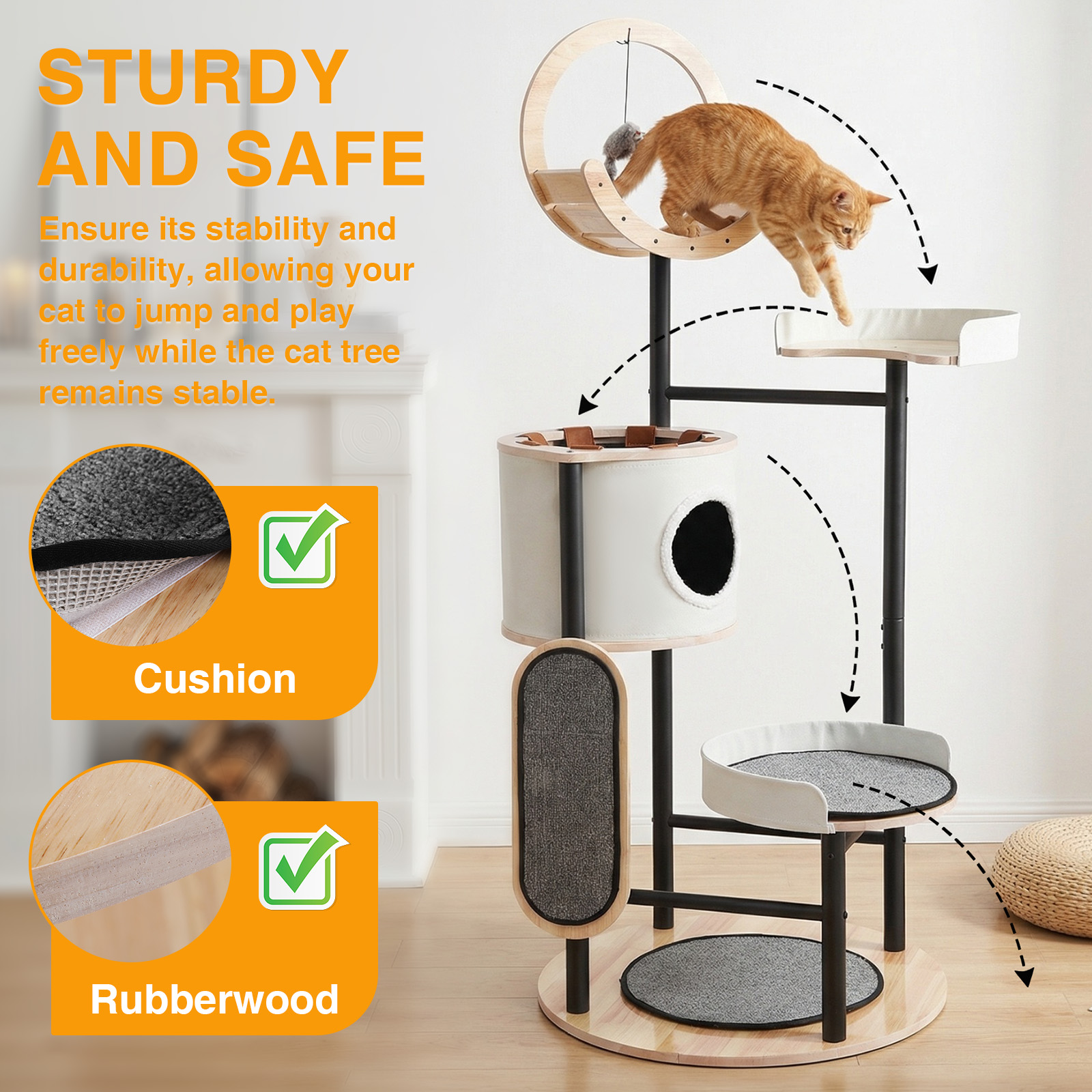 66-Inch Cat Tree with Scratchi - огляд і ціна Pet X Supplies & Tack Reviews