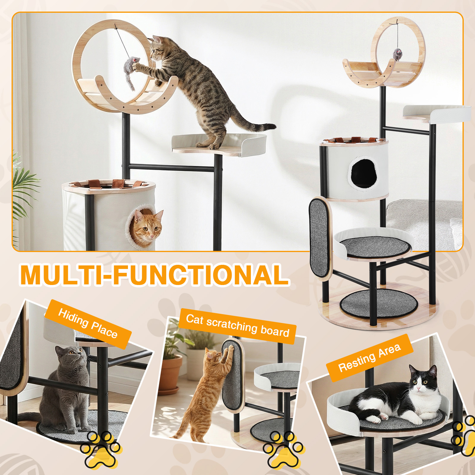 66-Inch Cat Tree with Scratchi - огляд і ціна Pet X Supplies & Tack Reviews