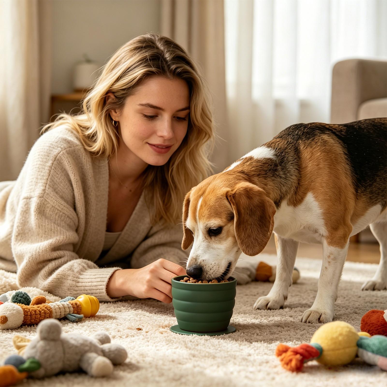 Slow Feeder Silicone Pet Bowl  - огляд і ціна Slow Feeder Dog Bowl