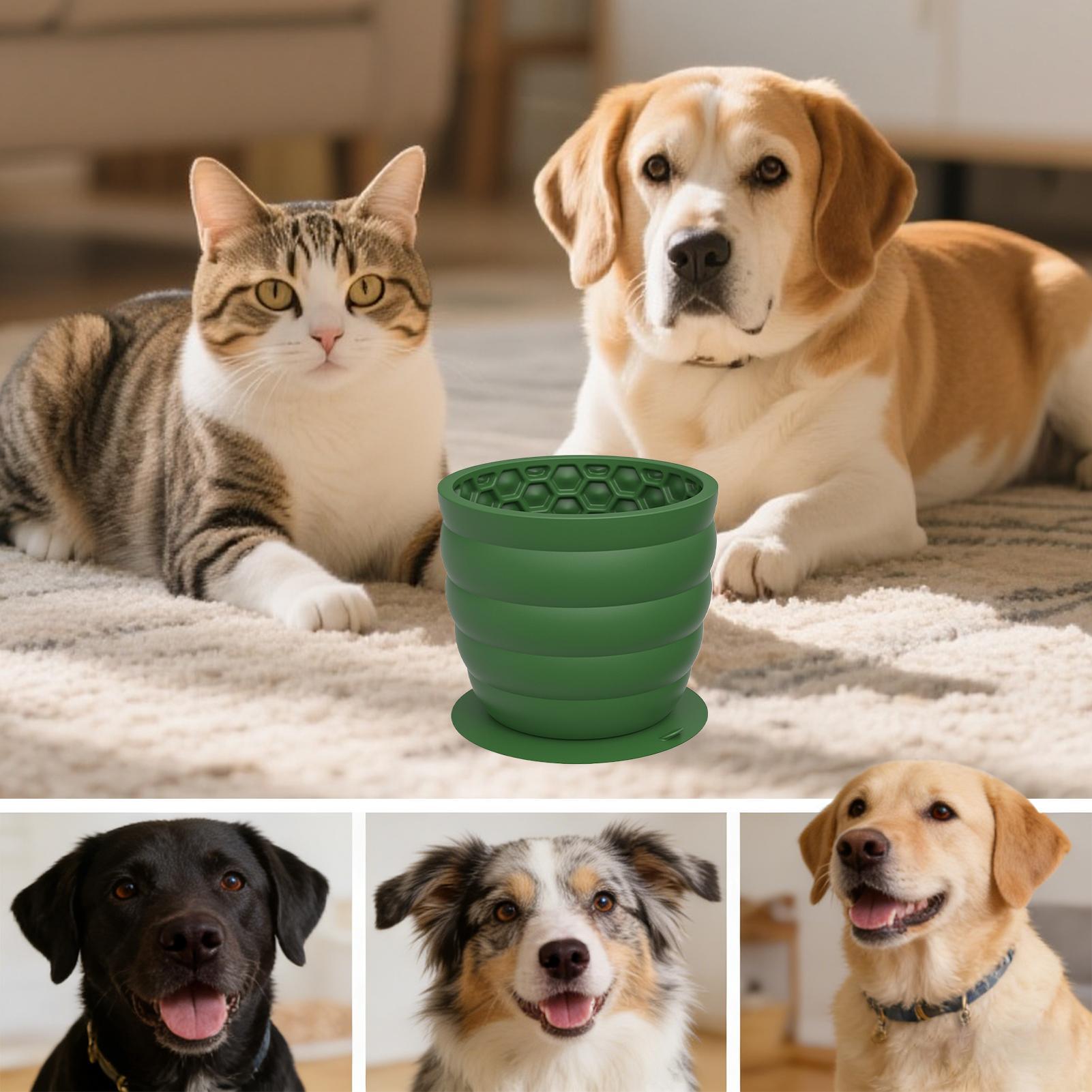 Slow Feeder Silicone Pet Bowl  - огляд і ціна Slow Feeder Dog Bowl