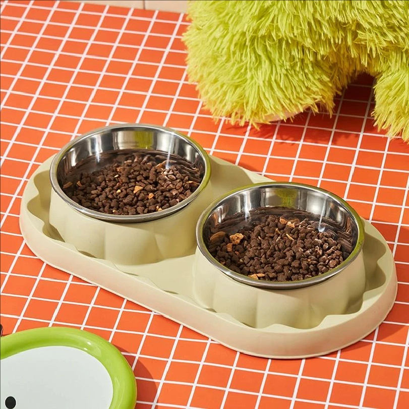 Pet stainless steel double bow - огляд і ціна Slow Feeder Dog Bowl