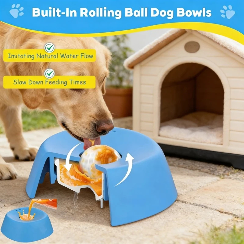 Slow Feeding Dog Lick Bowl, Bo - огляд і ціна Slow Feeder Dog Bowl