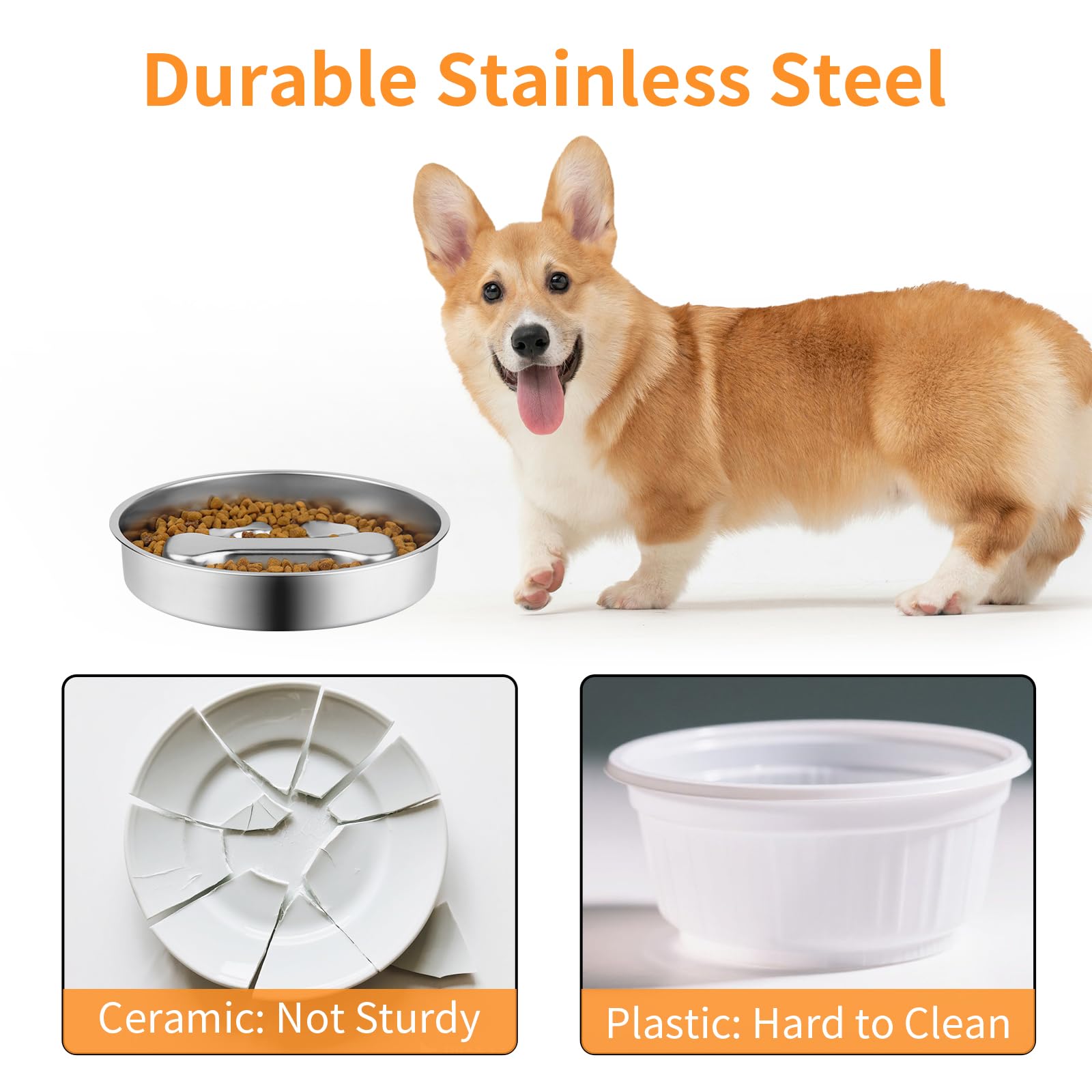 Slow Feeder Dog Bowl, Metal No - огляд і ціна Slow Feeder Dog Bowl