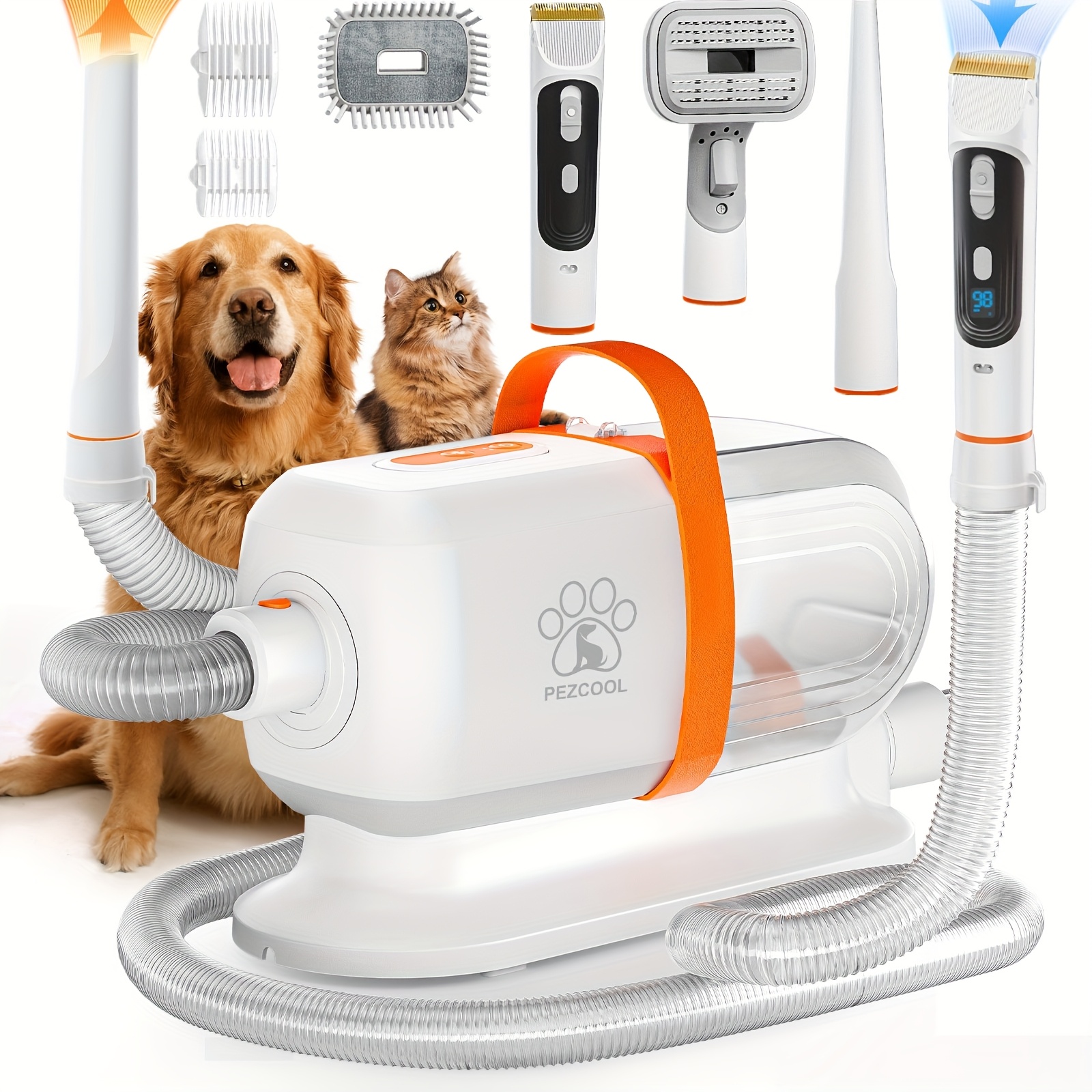 8-in-1 Dog Grooming Vacuum for - огляд і ціна Pet Supplies Grooming Hours