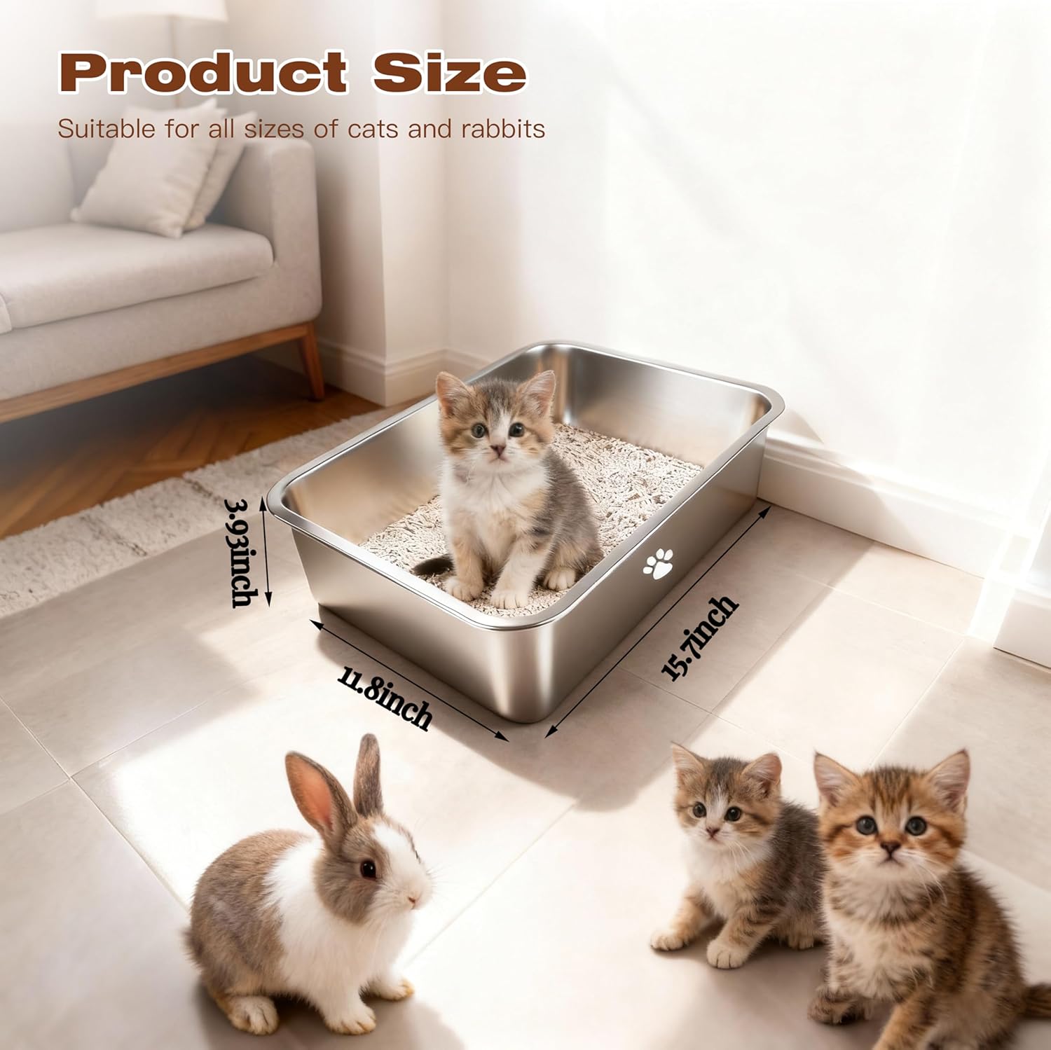 Stainless Steel Cat Litter Box - огляд і ціна Pet X Supplies & Tack Reviews